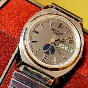 Bulova Accutron P0 Swiss Made Day Date Men's Watch